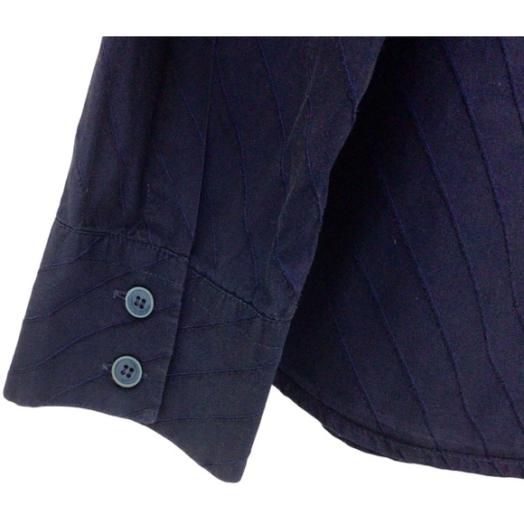 Vtg Versace Jeans Couture Ittierre Spa Striped Button Down Shirt Size XL 16.5 - Picture 8 of 8